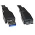 Logo USB cable (3.0), USB A male - USB micro B M, 2m, black, blister pack