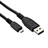 Logo USB cable (2.0), USB A male - microUSB M, 0.6m, blister pack