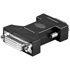 Video reduction, VGA (D-Sub) M - DVI (24+5) F, black, Logo blister pack