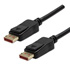 Video cable DisplayPort M - DisplayPort M, DP v 1.4, 2m, gold-plated, black, Logo blister pack, 8K@60Hz, 32,4Gb/s