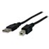 USB cable (2.0), USB A M- USB B M, 1.8m, black, Logo Economy