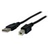 USB cable (2.0), USB A M- USB B M, 3m, black, Logo Economy