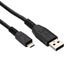USB cable (2.0), USB A M- USB micro M, 1.8m, black, Logo, blister pack