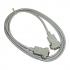 Data cable serial RS-232, 9 pin M- 9 pin F, 2m, extension, grey, Logo, blister pack