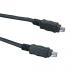 FireWire cable IEEE 1394, IEEE 1394 (4pin) M- IEEE 1394 (4pin) M, 2m, black, Logo, blister pack
