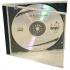 Box for 1 pcs CD, transparent, black tray, Logo, 10,4 mm, 2-pack